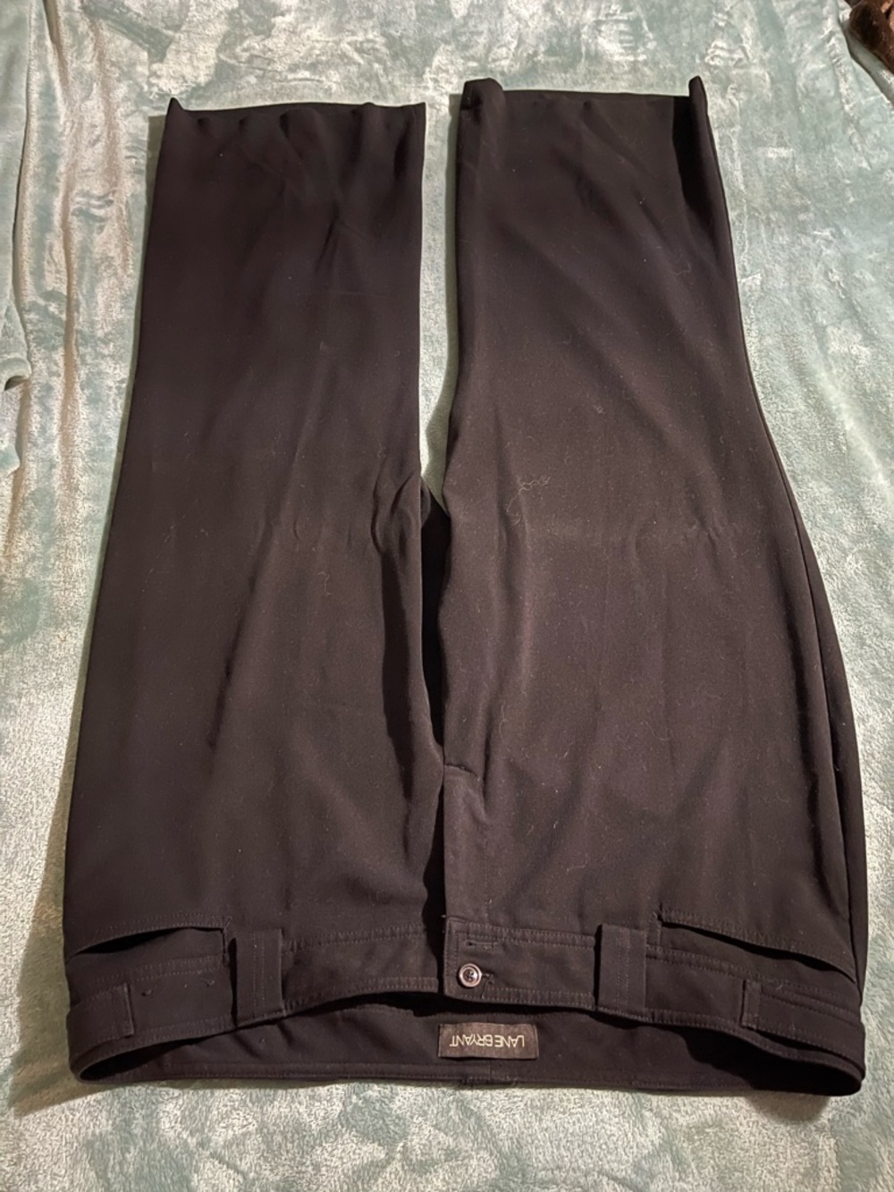 Lane Bryant Black Straight Leg Dress Pants